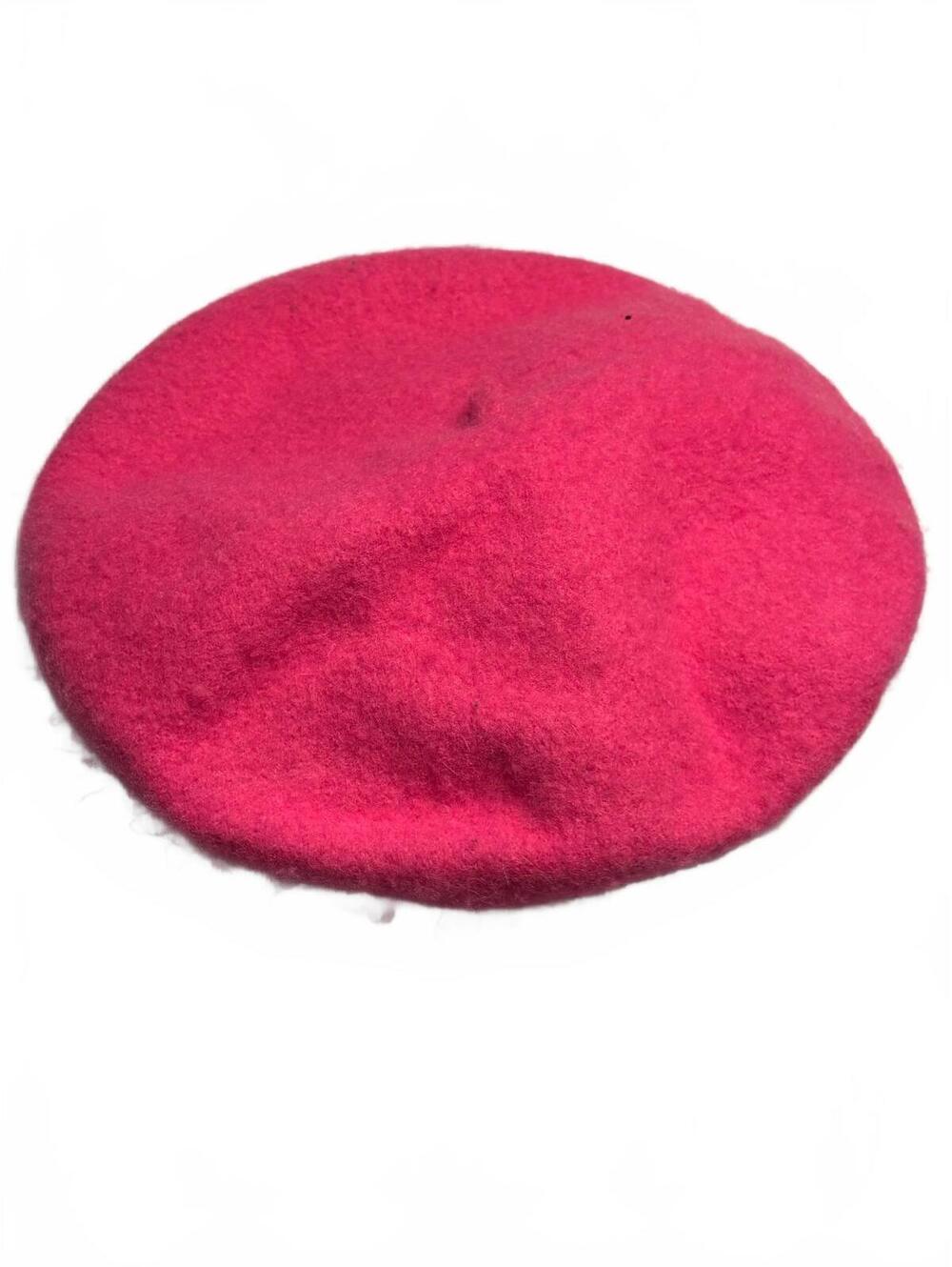 Nordstrom Rack Pink Wool Beret Hat One Size